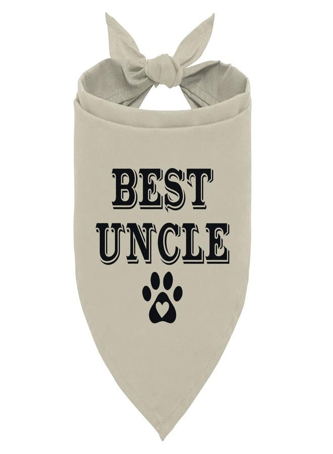 ZPPRJF Uncle Dog Apricot Gray Triangle Scarf - Funny Cute Dog Bandana for Small to Large Dogs (D26) - Image 1